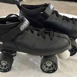 Mens Bullet Speed Roller Skates Black Size 7